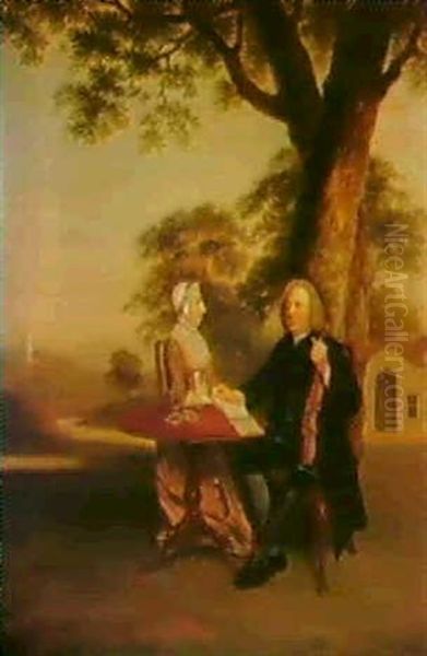 Portrait Of Mr. Starkie And His Wife - view 1