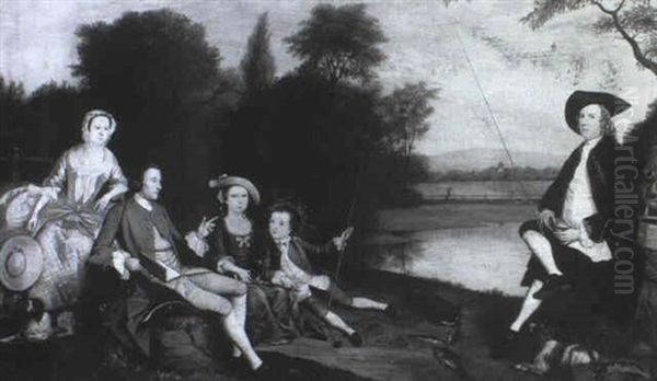Portrait Of The Swaine Family Of Fencroft, Isle Of Ely, Cambridgeshire - view 1