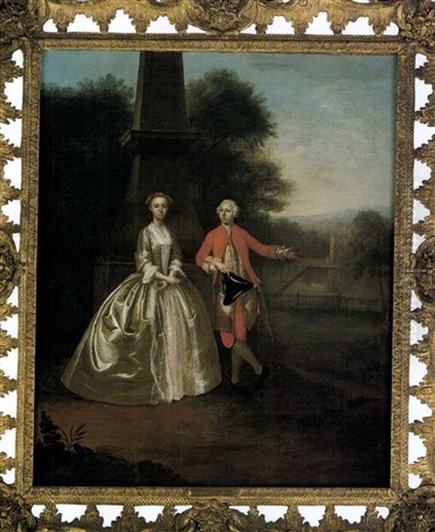 Portrait Of Sir Rowland Hill And His Wife Jane, In Hawkstone Park - view 1