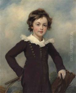 Portrait Of Martin Farquar Tupper, Three-quarter-length by Arthur William Devis