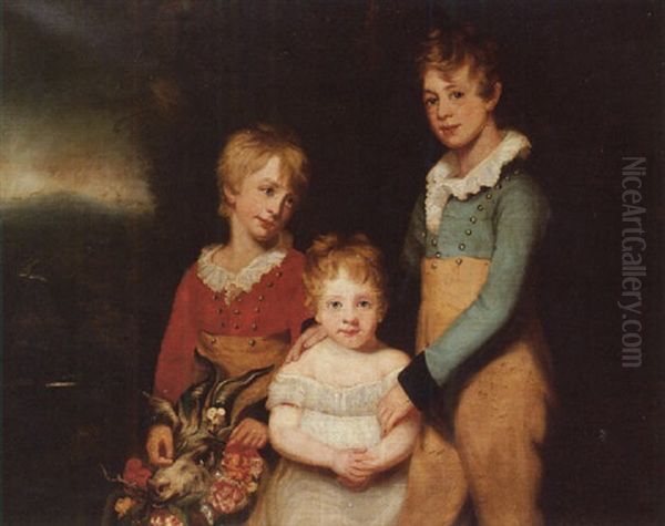 Portrait Of The Langton Children - Skinner Zachary, Richard And George - view 1