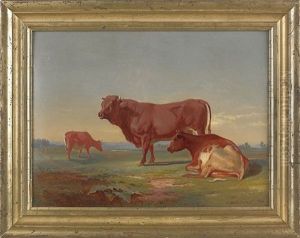 Landscape With Cows by Francis Daniel Devlan