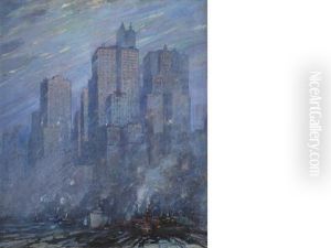 View Of New York by Frederik Usher Devoll