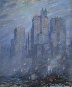View Of New York by Frederik Usher Devoll
