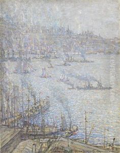 View Of Quebec City From Levis by Frederik Usher Devoll