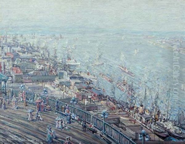 Quebec Harbour From Upper Town - view 1