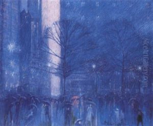 Night In The City by Frederik Usher Devoll
