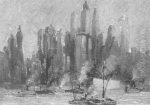 New York Harbour by Frederik Usher Devoll