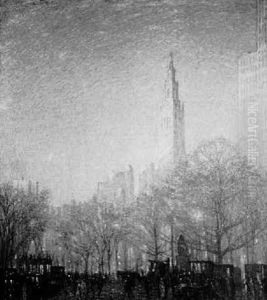 New York City Scene by Frederik Usher Devoll