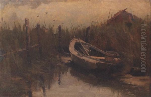 A Boat At Low Tide - view 1