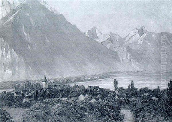 Town On The Edge Of A Lake - view 1