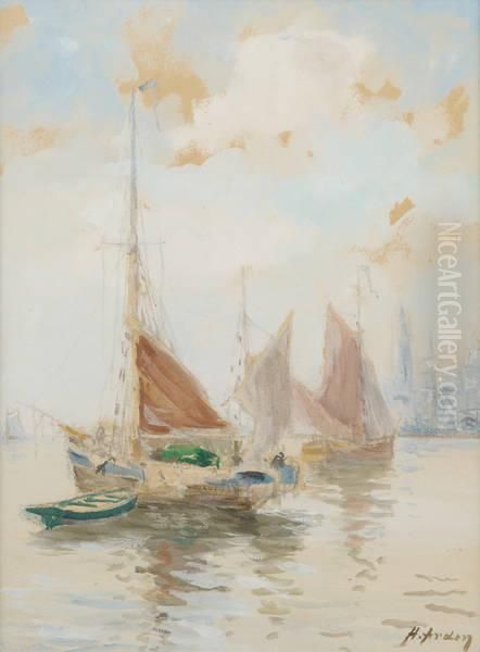 Pecheurs Carguant Leurs Voiles - view 1