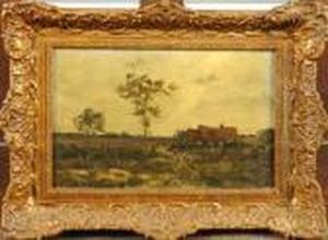 Ferme Dans Un Paysage by Henri Arden