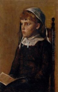 Girl Reading (antoinette) by Thomas Wilmer Dewing
