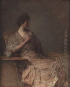 Lady Listening by Thomas Wilmer Dewing