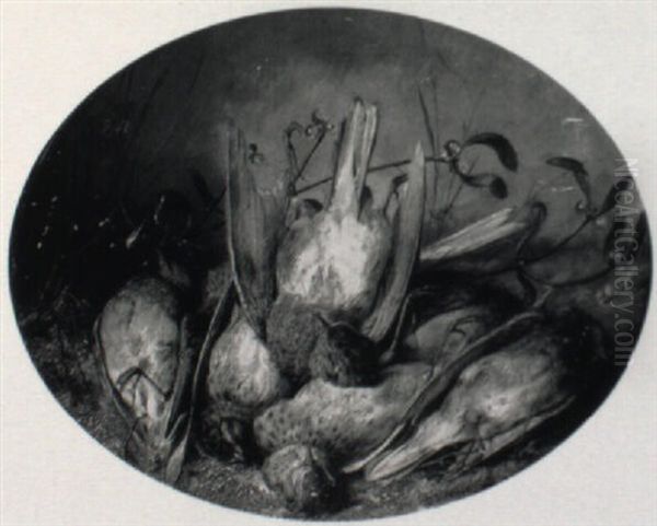 Dead Sparrows Under Mistletoe - view 1