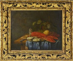 Still Life With A Lobster by Guilliam van Deynum