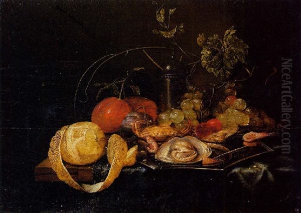 Nature Morte Aux Raisins Et Aux Huitres - view 1