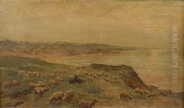 Paysanne Gardant Ses Moutons - view 1
