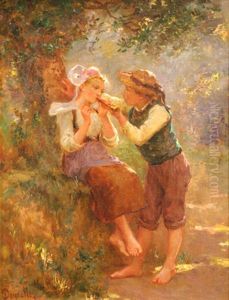 Jeune Couple En Foret Jeune Couple En Foret
