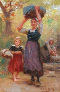 Lavandiere Et Sa Petite Fille Lavandiere Et Sa Petite Fille