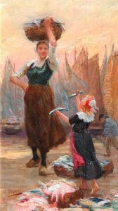 La Marchande De Poissons Et Sa Petite Fille