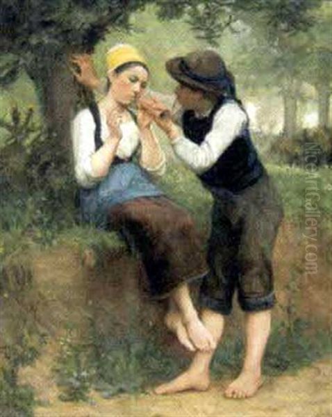 Jeune Couple En Foret - view 1