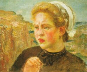 Portrait De Jeunes Bretonnes Les Mains Jointes
