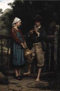 Le Joueur De Flute De La Petite Laitiere