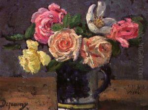 Bouquets De Fleurs by Emile Alfred Dezaunay