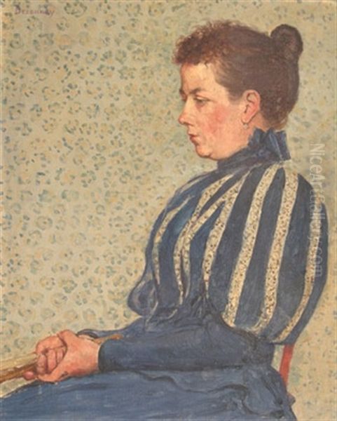 Femme Assise De Profil - view 1