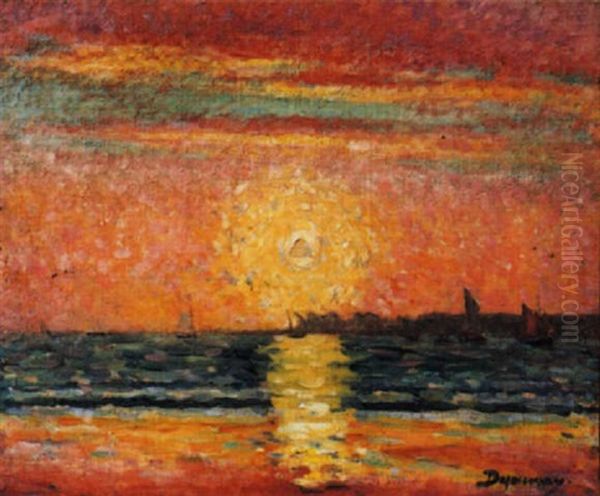 Soleil Couchant Sur La Mer - view 1