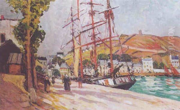 Trois-mats A Quai - Les Voiles Rouges - view 1