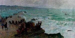Retour Des Chaloupes Sardinieres A Concarneau Par Temps De Suroit