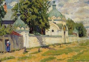 Am Klostertor by Lazar Mikhajlowitsch Diamant