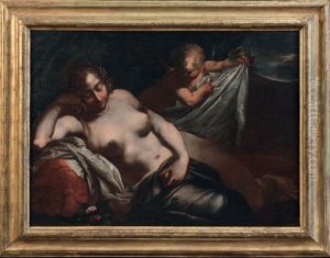 Cupidon Devoilant Venus Endormie by Giuseppe Diamantini