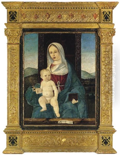 Madonna Col Bambino In Un Paesaggio - view 1