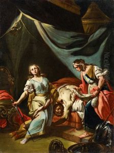 Judith Und Holofernes Jael Und Sisera by Giacinto Diana