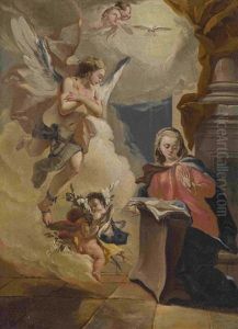 Verkundigung Mariens by Giacinto Diana