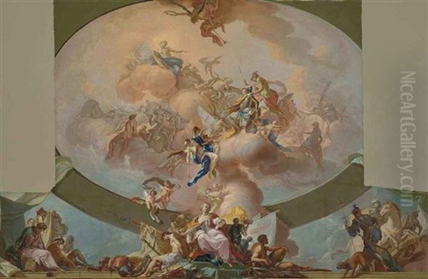 The Apotheosis Of A Hero (modello For A Ceiling Decoration) - view 1