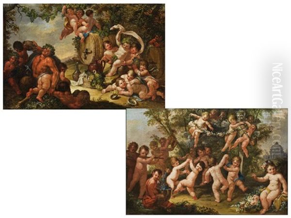 Bacchus-szenerien (pair) - view 1