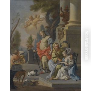 The Education Of The Virgin by Giacinto Diana