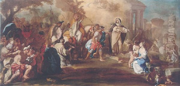 Saint Catherine Of Siena Receiving Pope Gregory Xi On His Return From Avignon - view 1