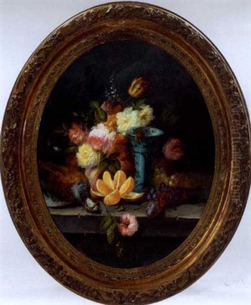 Still Life With Flowers, Fruit And Fowl - view 1