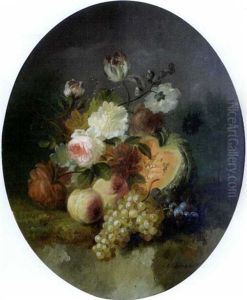 Raisin, Potiron Et Fleurs by Jules Edouard Diart