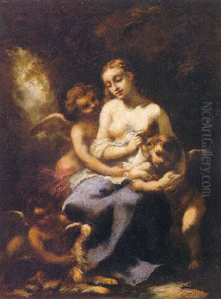 Young Nymph And Three Cupids - view 1