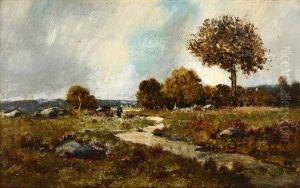 Paisage Environ De Fontainebleau by Narcisse Virgile Diaz de la Pena