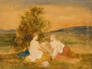 Trois Baigneuses by Narcisse Virgile Diaz de la Pena