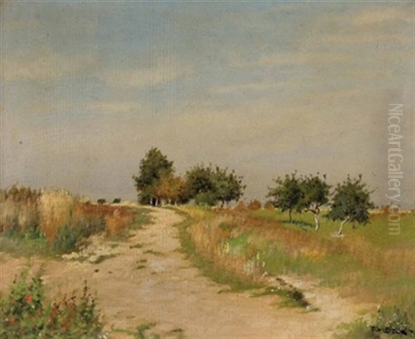 Feldweg Mit Obstbaumen (+ Am Dorfrand, 1921; 2 Works) - view 1