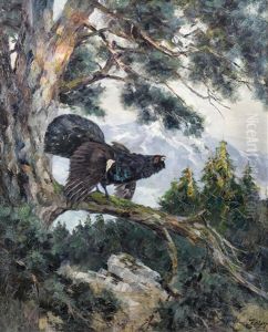 Balzender Auerhahn Im Hochwald by Erich Dichtl